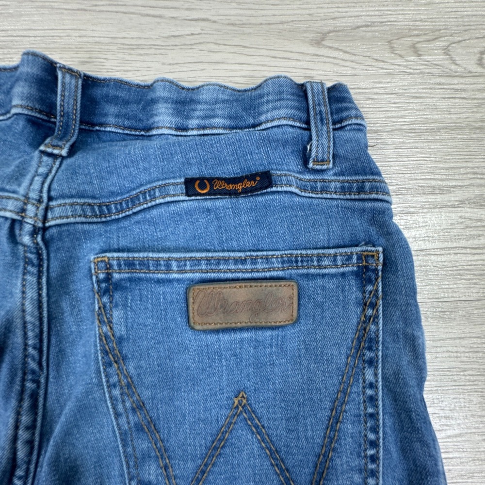 Wrangler Women's Ultimate Riding Jeans Willow Bootcut Blue Denim 30x38 Stretch - Picture 9 of 12